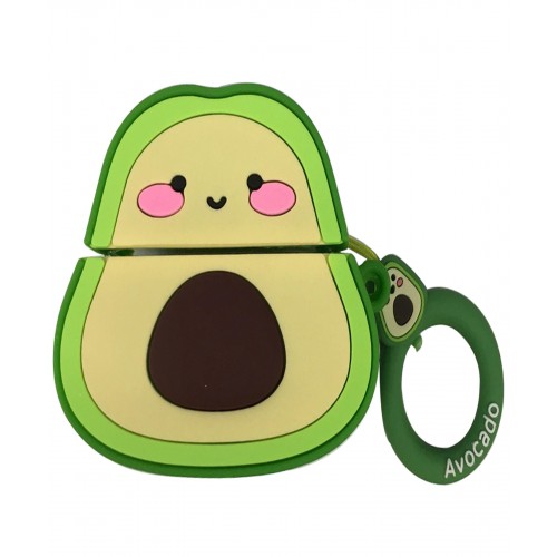 Airpods1/2 Cartoon Silicone Case_ Avocado